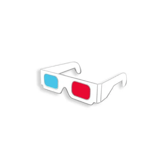 3D Glasses Pin