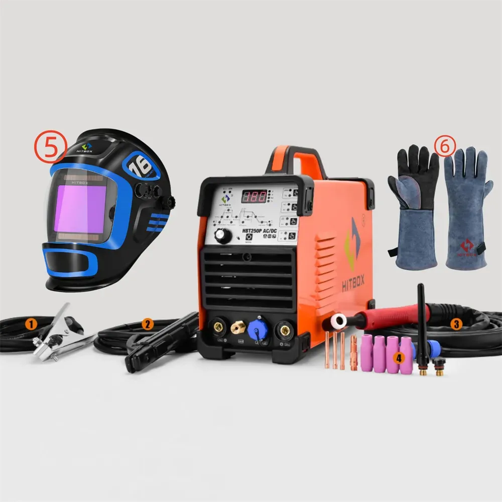 4-in-1 AC/DC Tig Welding machine AC pulse argon Aluminium Welder Digital Control Gas Stainless Pulse Welder 2T 4T HBT250P