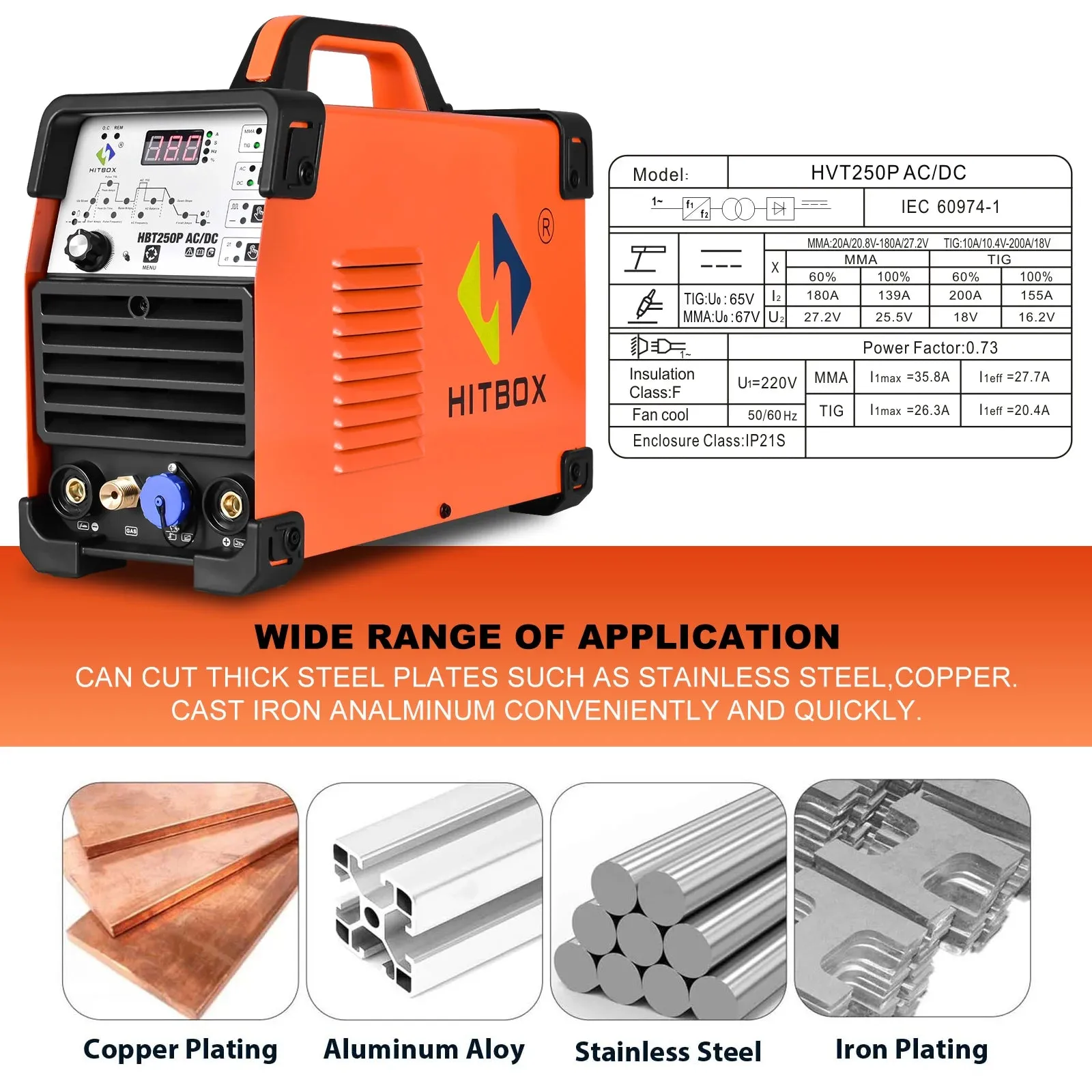 4-in-1 AC/DC Tig Welding machine AC pulse argon Aluminium Welder Digital Control Gas Stainless Pulse Welder 2T 4T HBT250P