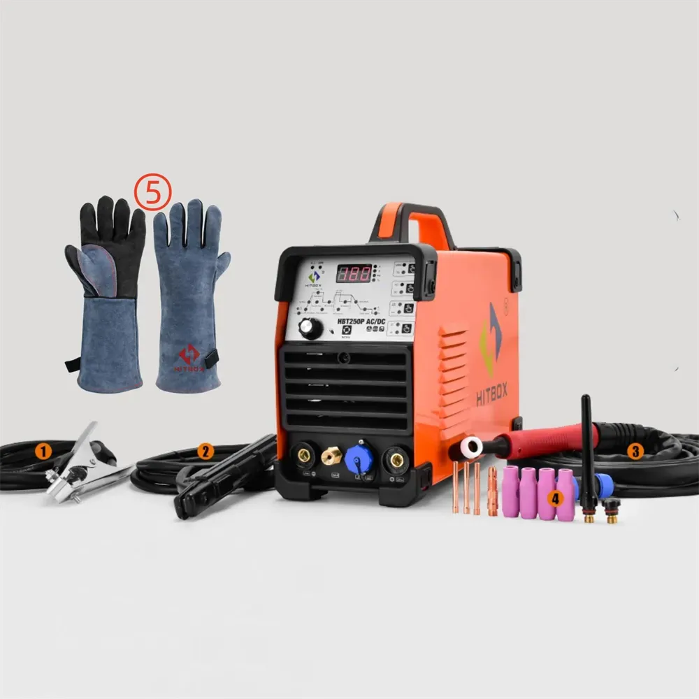 4-in-1 AC/DC Tig Welding machine AC pulse argon Aluminium Welder Digital Control Gas Stainless Pulse Welder 2T 4T HBT250P