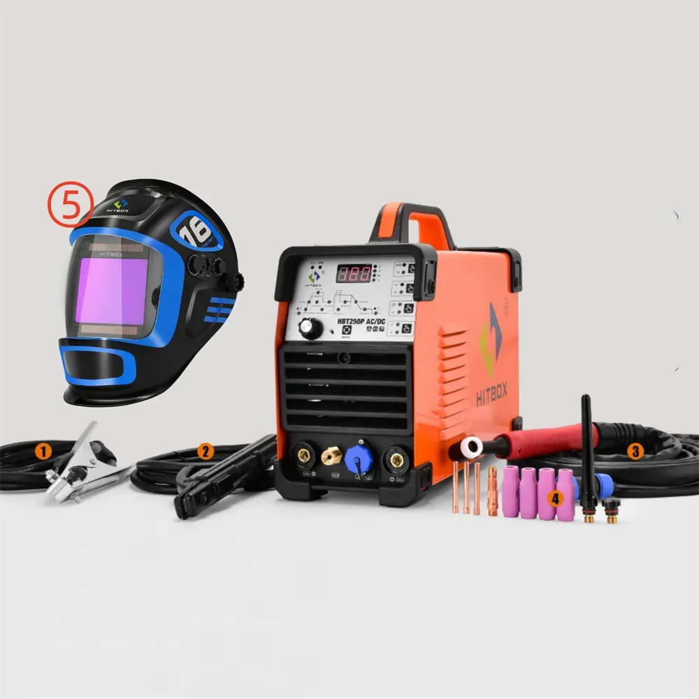 4-in-1 AC/DC Tig Welding machine AC pulse argon Aluminium Welder Digital Control Gas Stainless Pulse Welder 2T 4T HBT250P