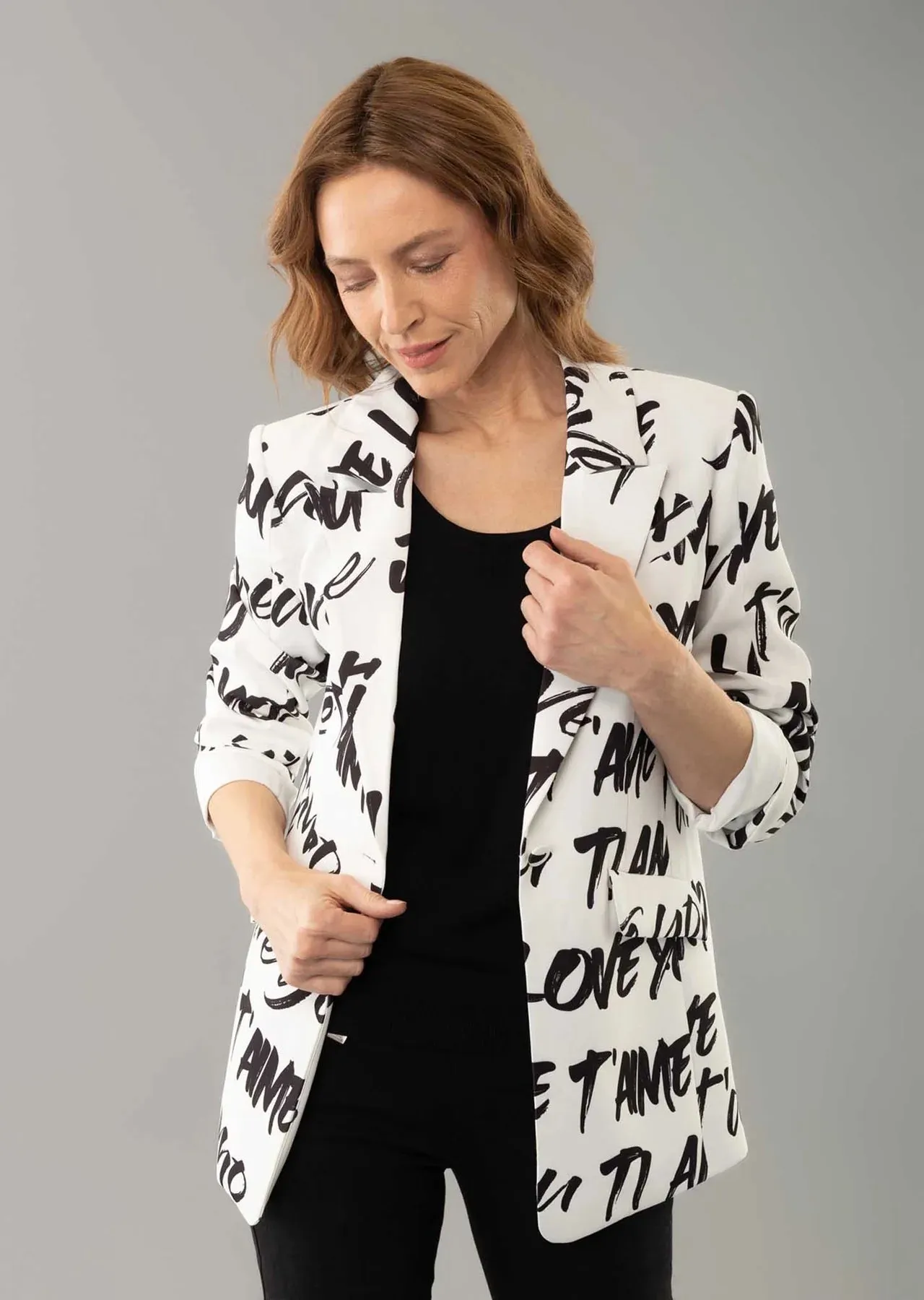 4391 Eleanor Printed Jacket Blz