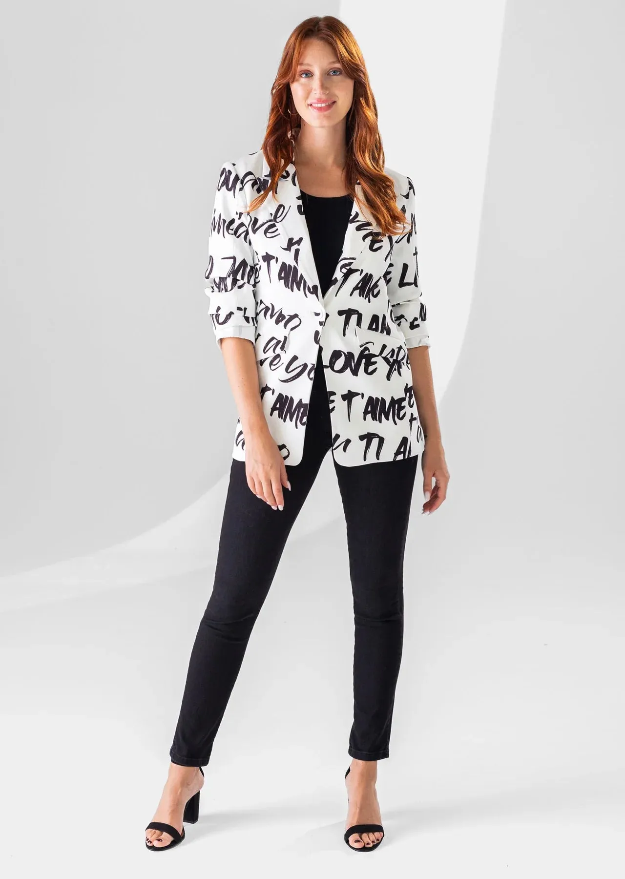 4391 Eleanor Printed Jacket Blz