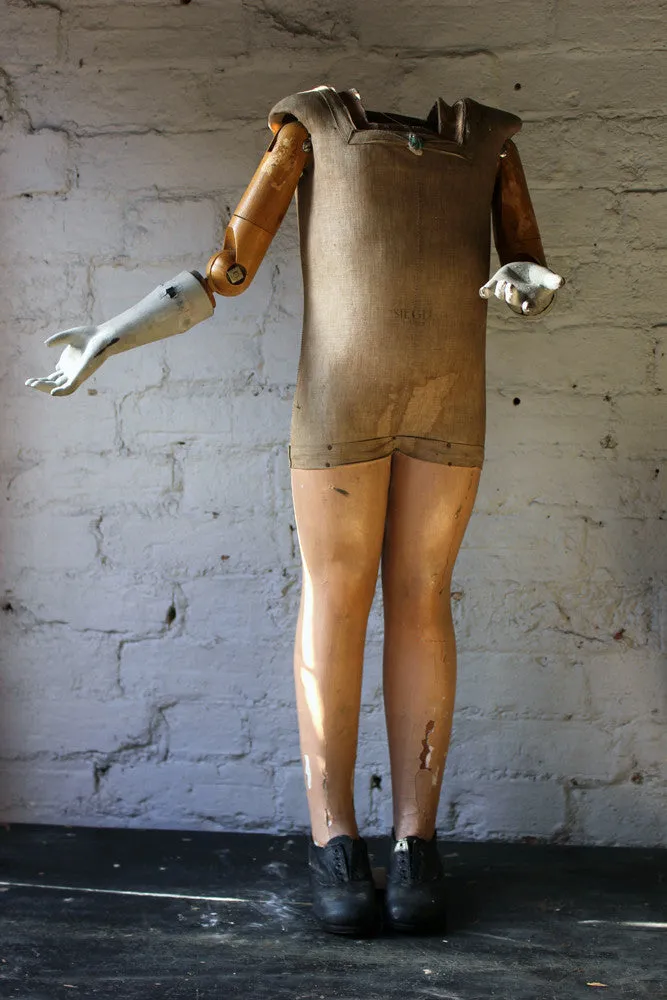 A Good Early 20thC Boy Mannequin by Siegel & Stockman Paris; no. 12263