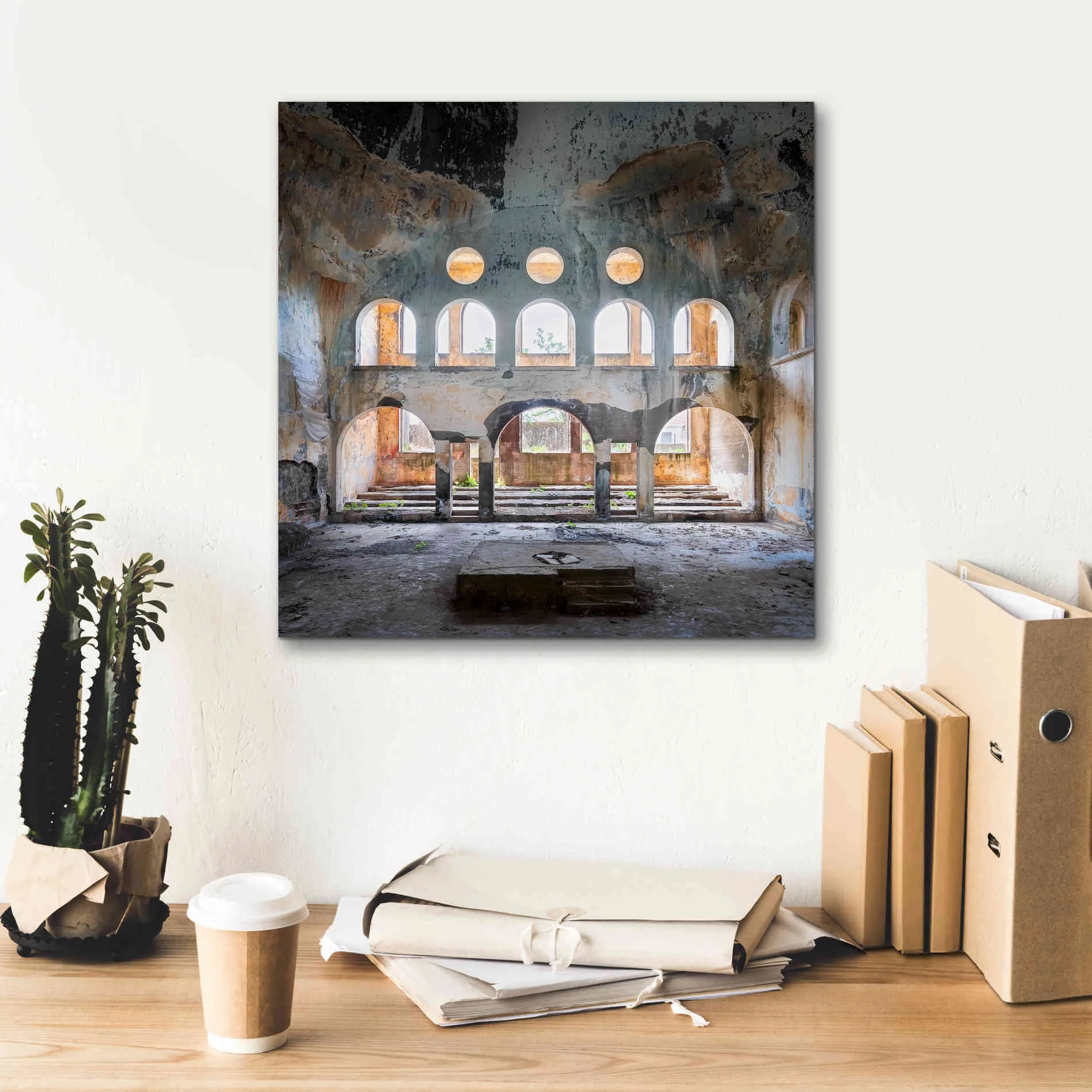 'Abandoned Synagogue' by Roman Robroek Giclee Canvas Wall Art