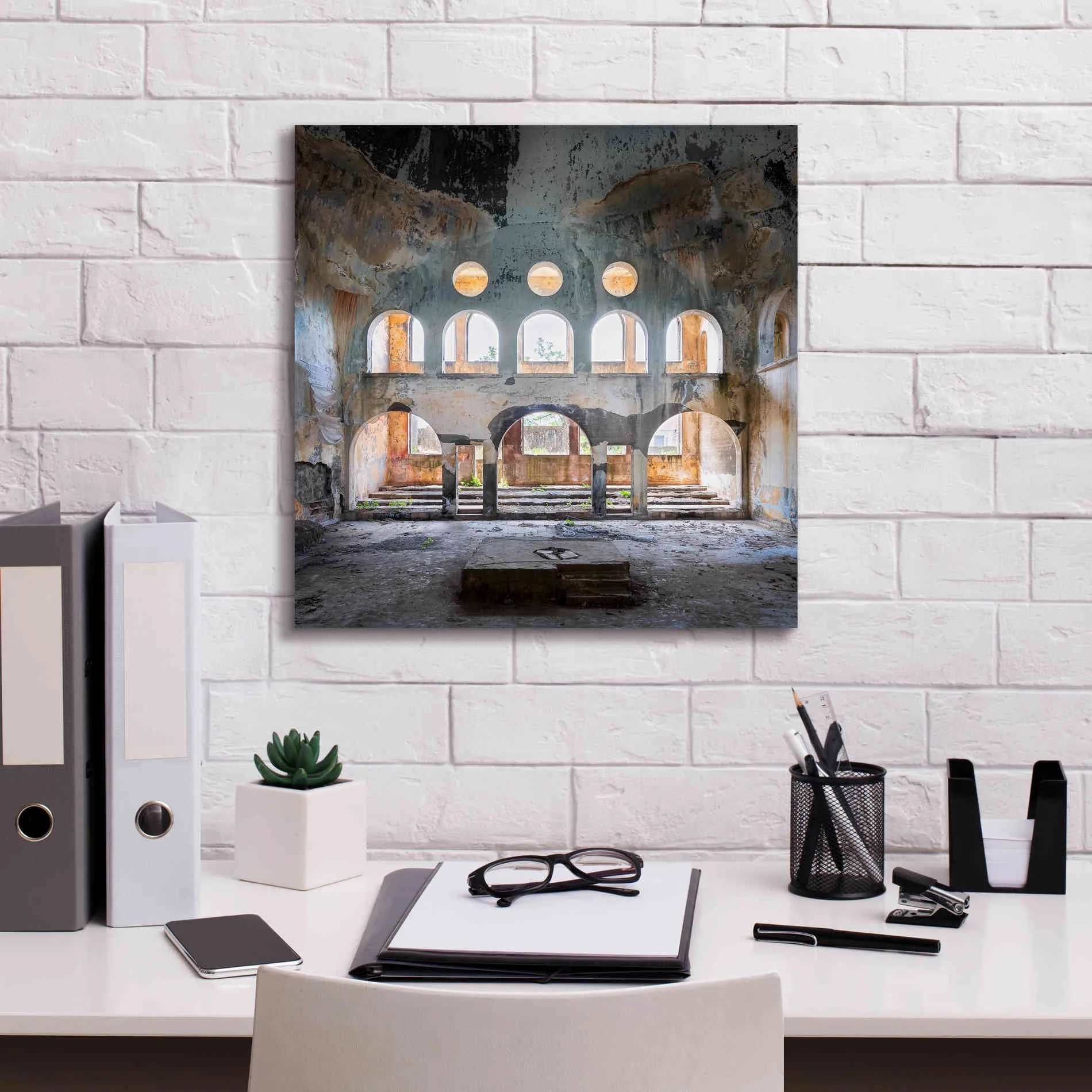 'Abandoned Synagogue' by Roman Robroek Giclee Canvas Wall Art