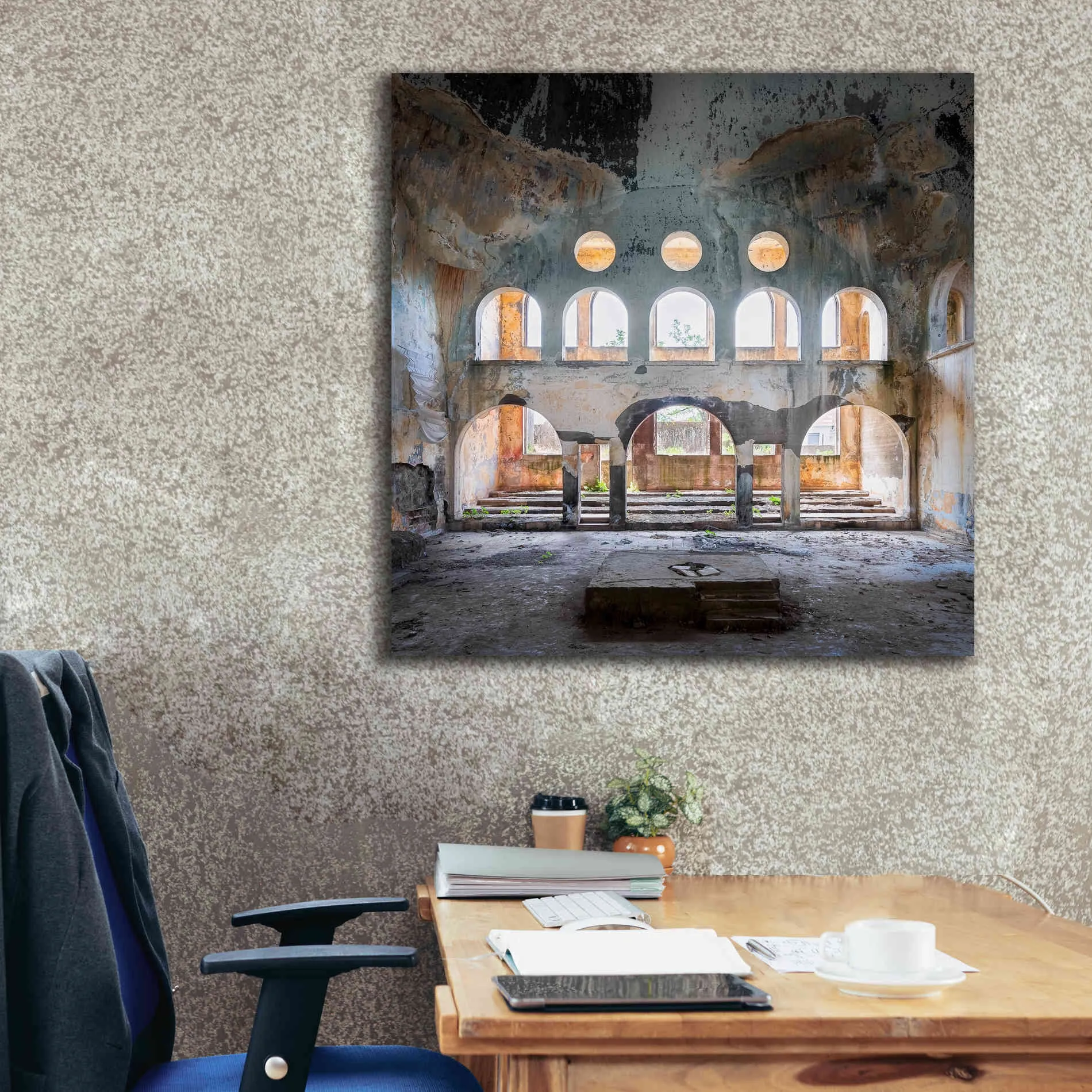 'Abandoned Synagogue' by Roman Robroek Giclee Canvas Wall Art