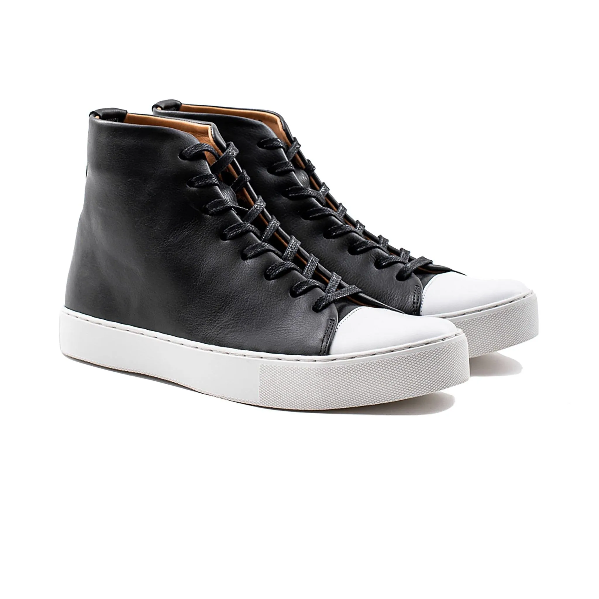 Abington Hi Toe Cap - Black Calf