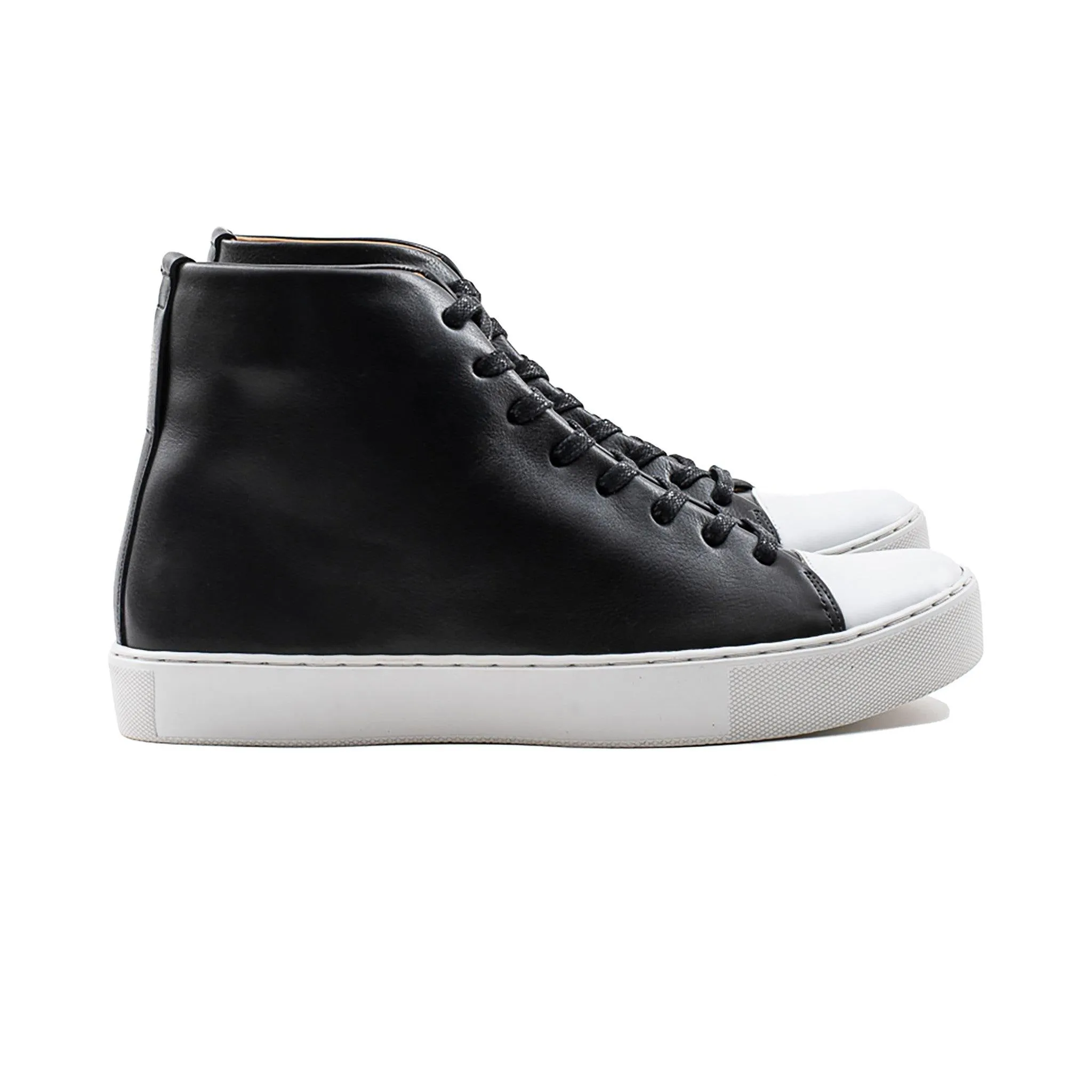 Abington Hi Toe Cap - Black Calf