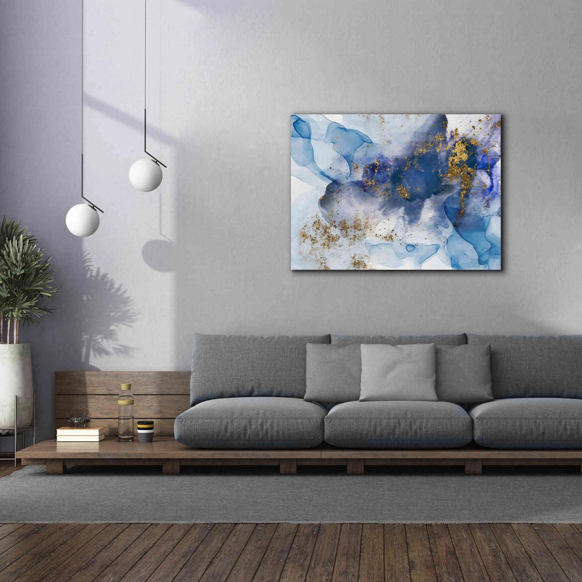 'Alcohol Ink Fantasy VI' by Andrea Haase Giclee Canvas Wall Art