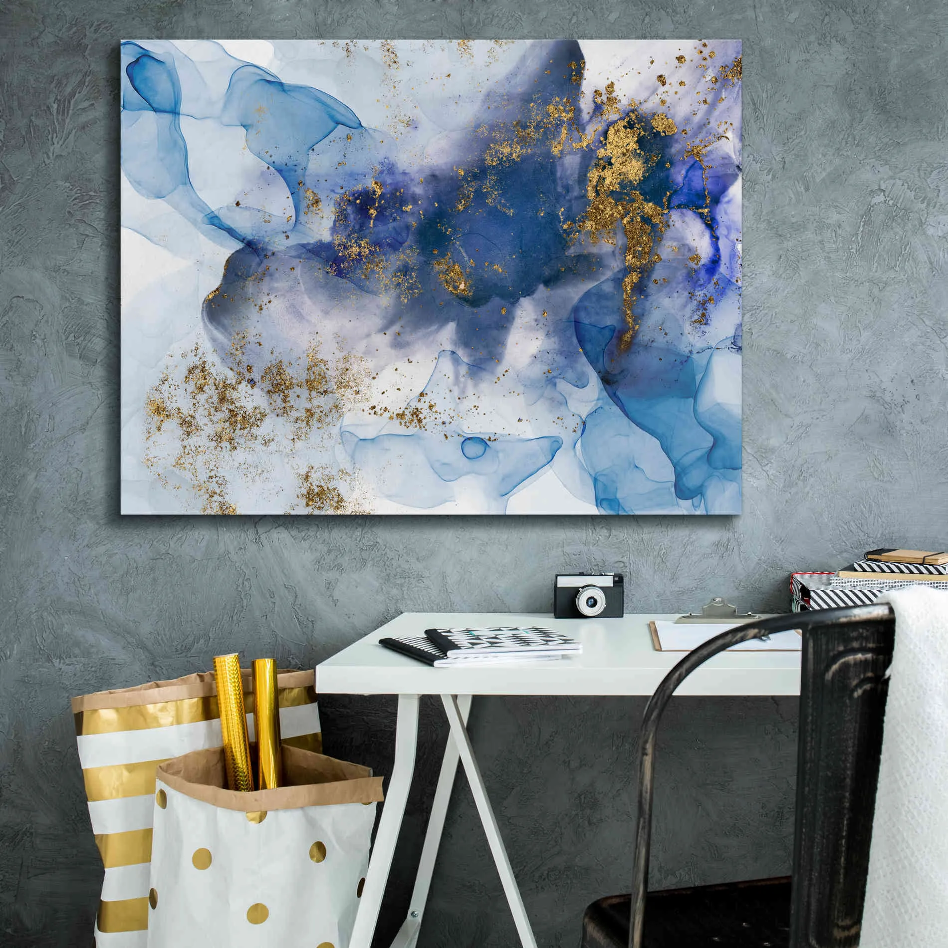 'Alcohol Ink Fantasy VI' by Andrea Haase Giclee Canvas Wall Art