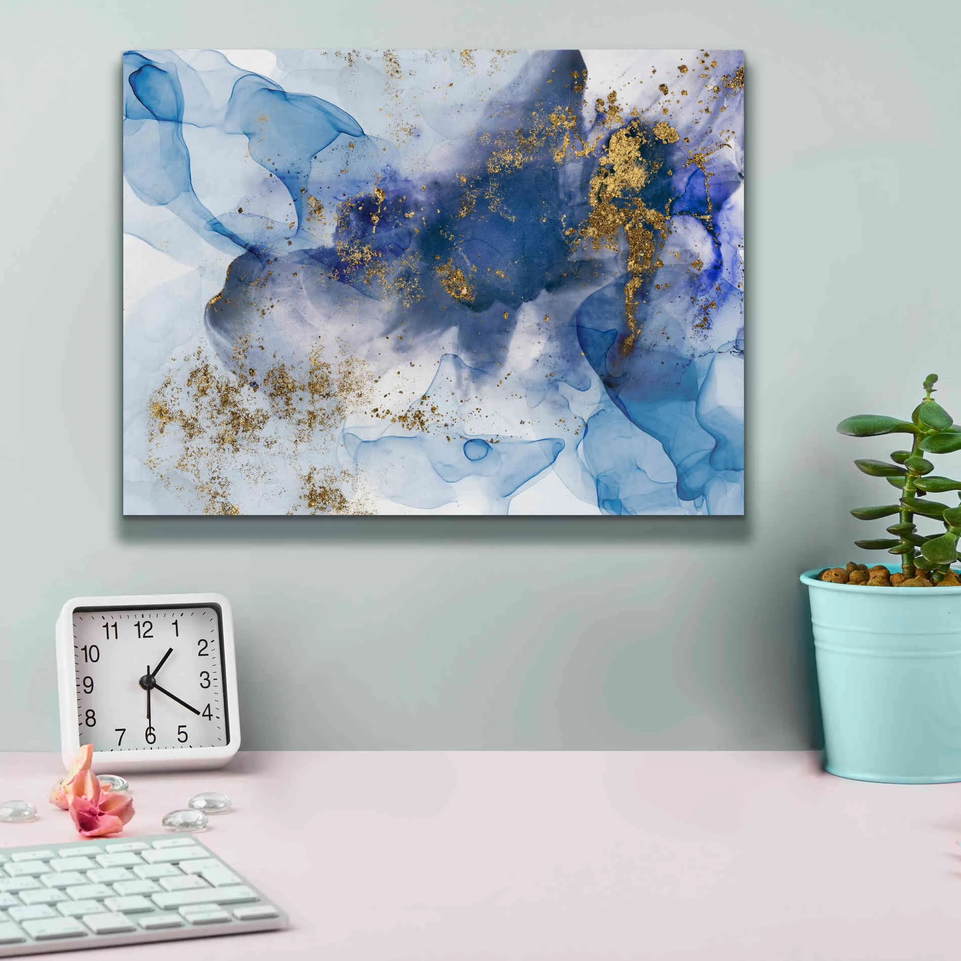 'Alcohol Ink Fantasy VI' by Andrea Haase Giclee Canvas Wall Art