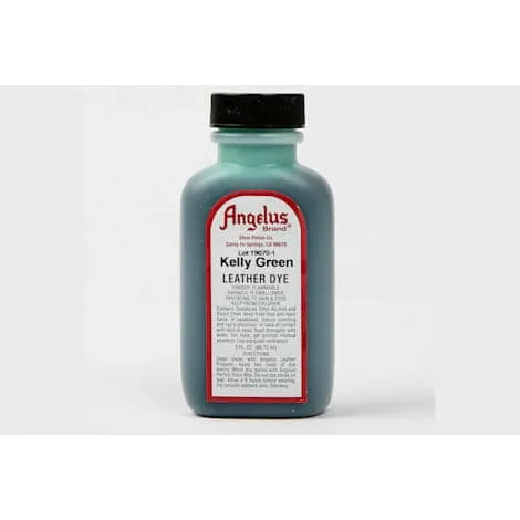 Angelus Leather Dye Kelly Green #051 3Oz/88.72Ml