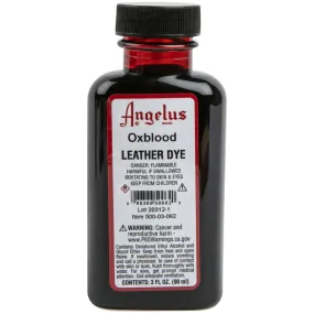 Angelus Leather Dye Oxblood #062 3Oz/88.72Ml