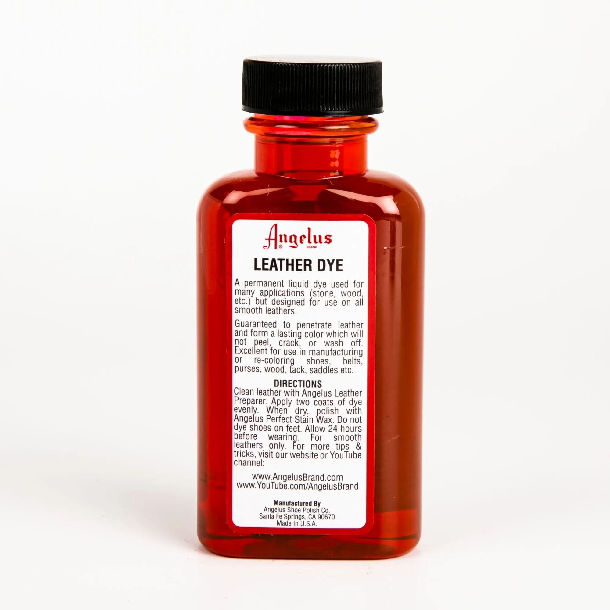 Angelus Leather Dye Rose #192 3Oz/88.72Ml