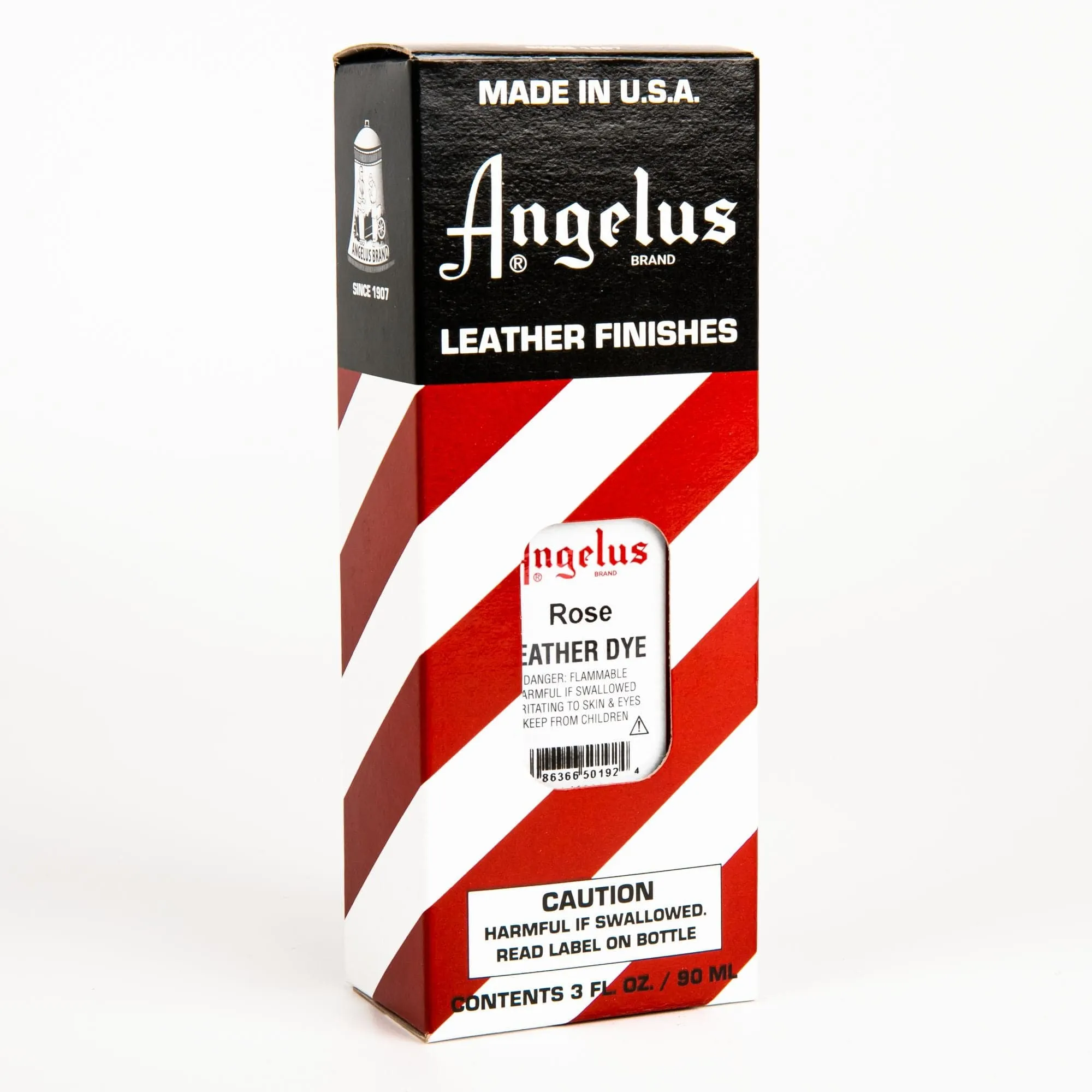 Angelus Leather Dye Rose #192 3Oz/88.72Ml