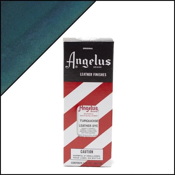 Angelus Leather Dye Turquoise #043 3Oz/88.72Ml