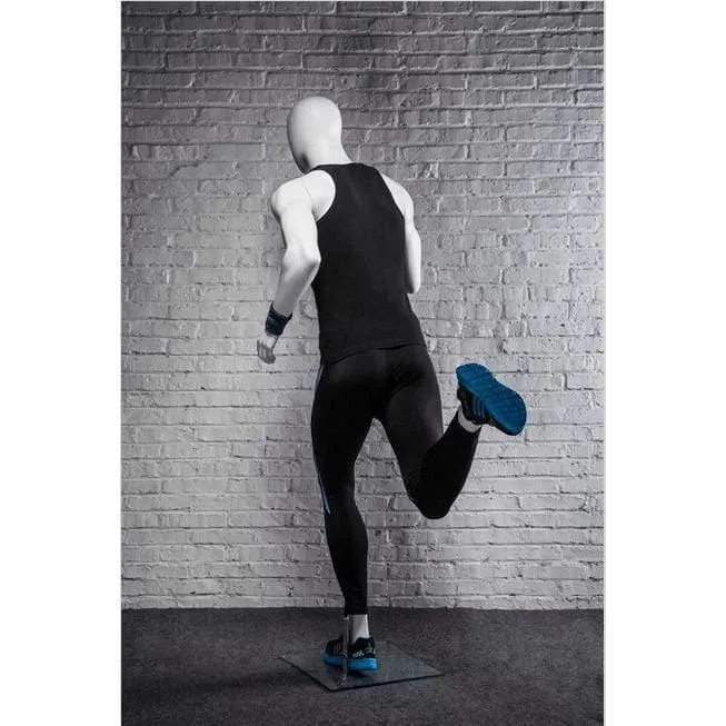 Athletic White Male Running Mannequin MM-PB5W2