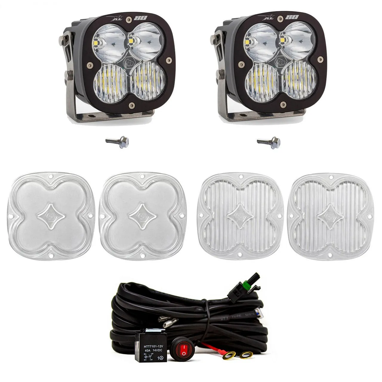 BAJA DESIGNS | Ford Bronco 2021-2024 & Bronco Raptor 2022-2023 XL80 A-Pillar Light Kit