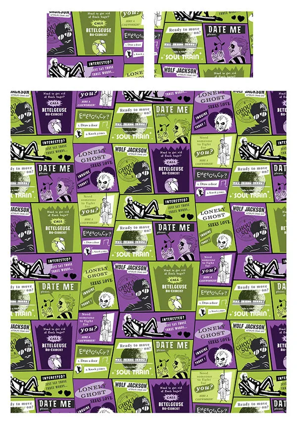 Beetlejuice Beetlejuice: Bio Exorcist [King] | DOUBLE SIDED QUILT SET [PREORDER]