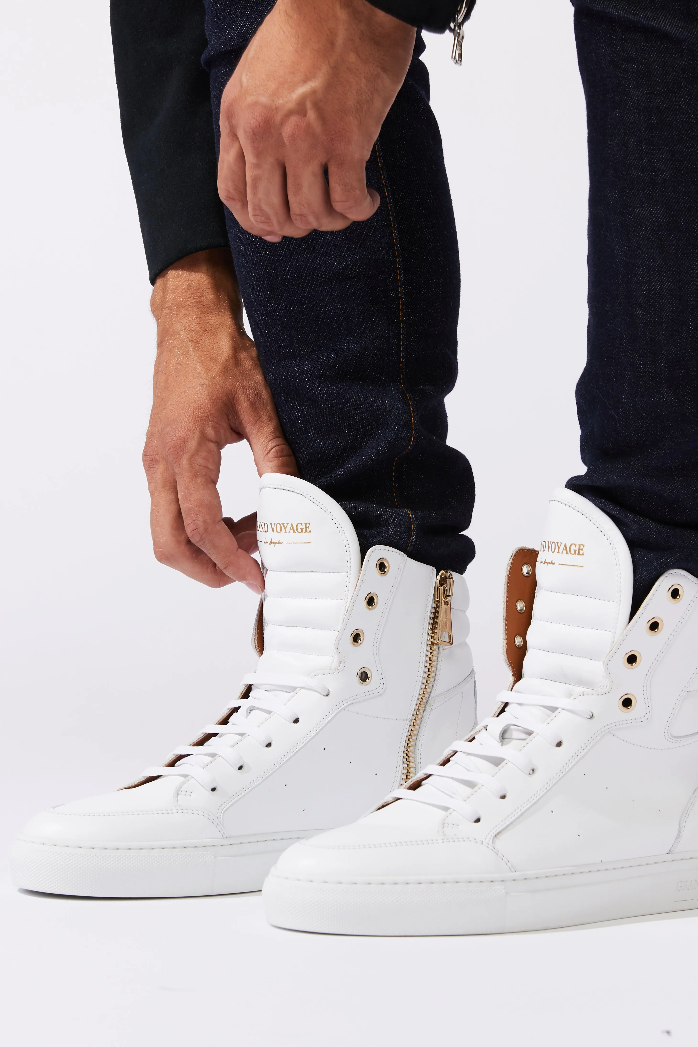 Belmondo High - White Leather