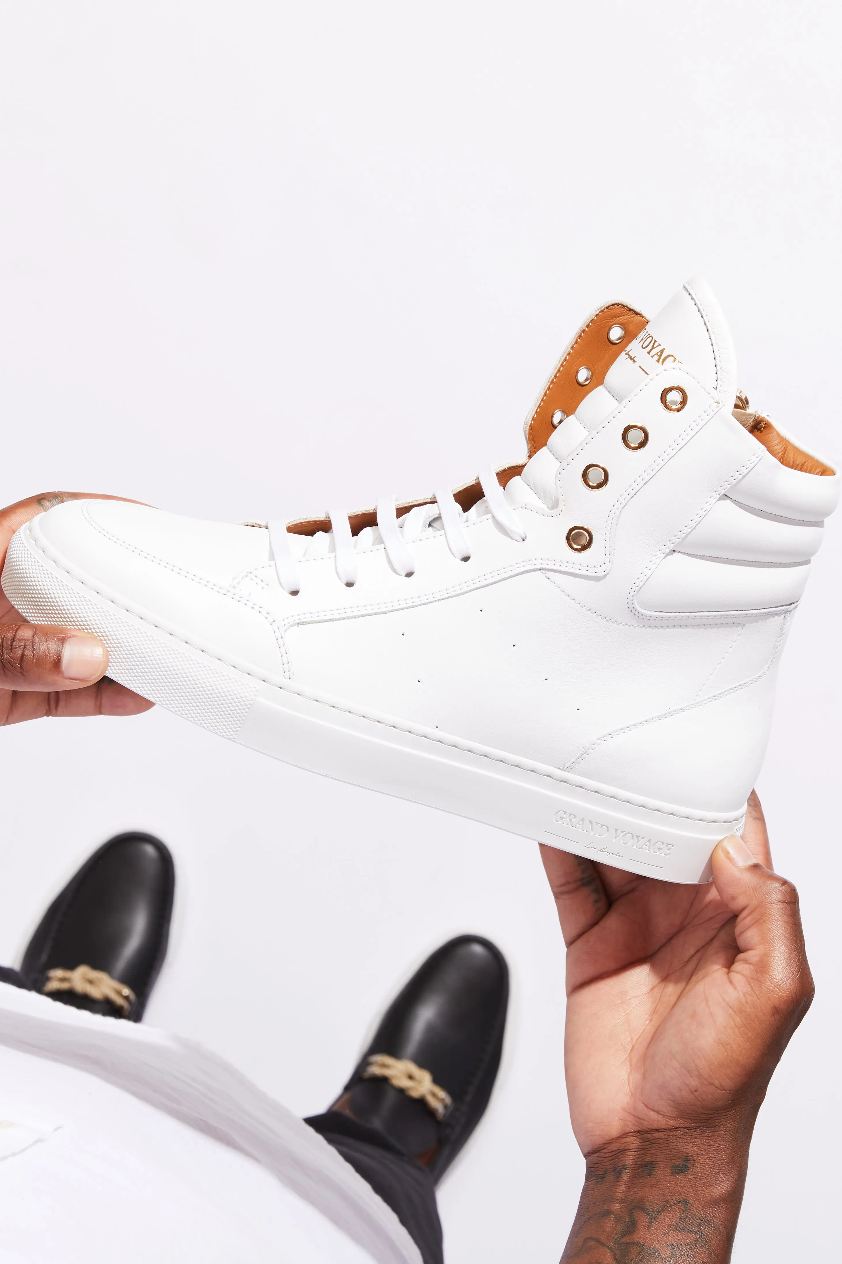 Belmondo High - White Leather