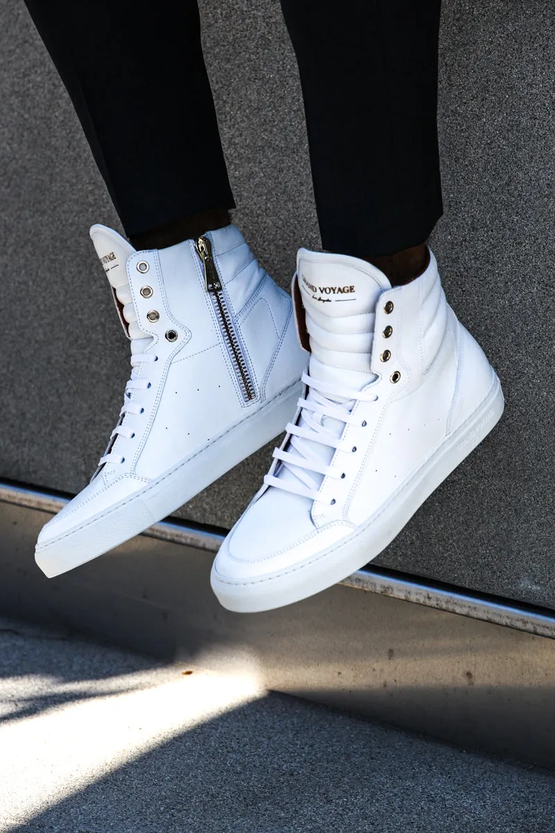 Belmondo High - White Leather