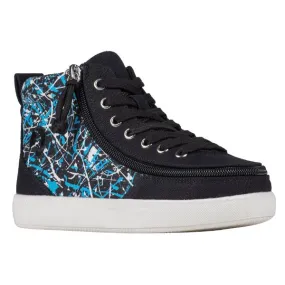 Billy Black Graffiti Classic D|R II High Tops Adaptive Sneaker (EasyOn)