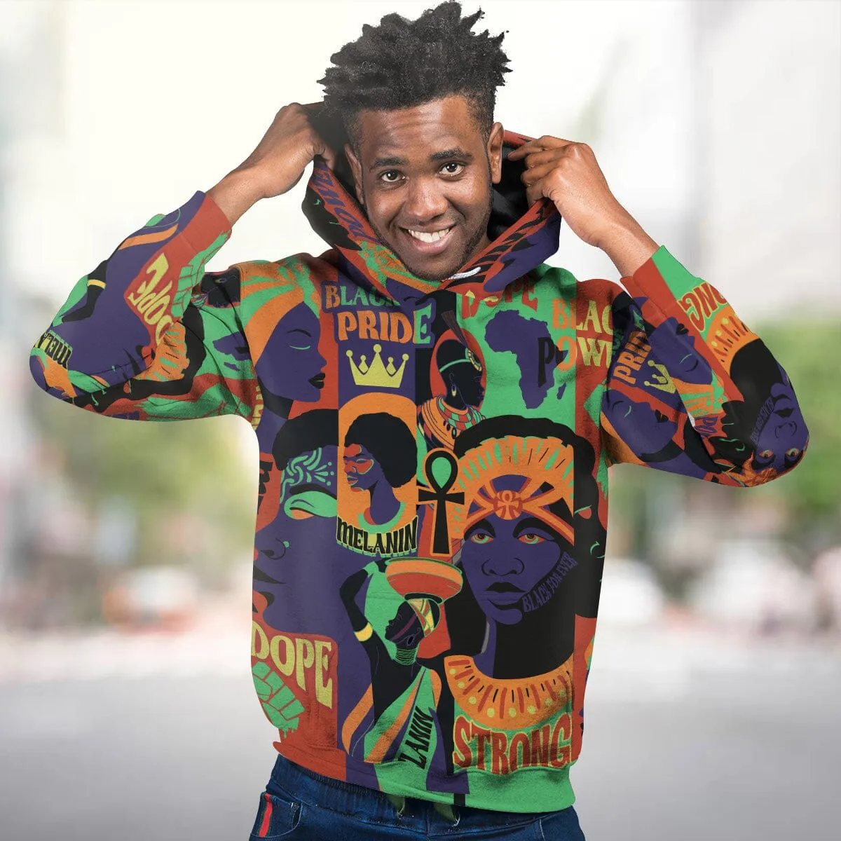 Black Pride Pop Art All-over Hoodie