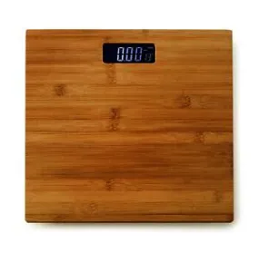 Blue Canyon Bamboo Digital Display Bathroom Scales 180Kg Max Capacity