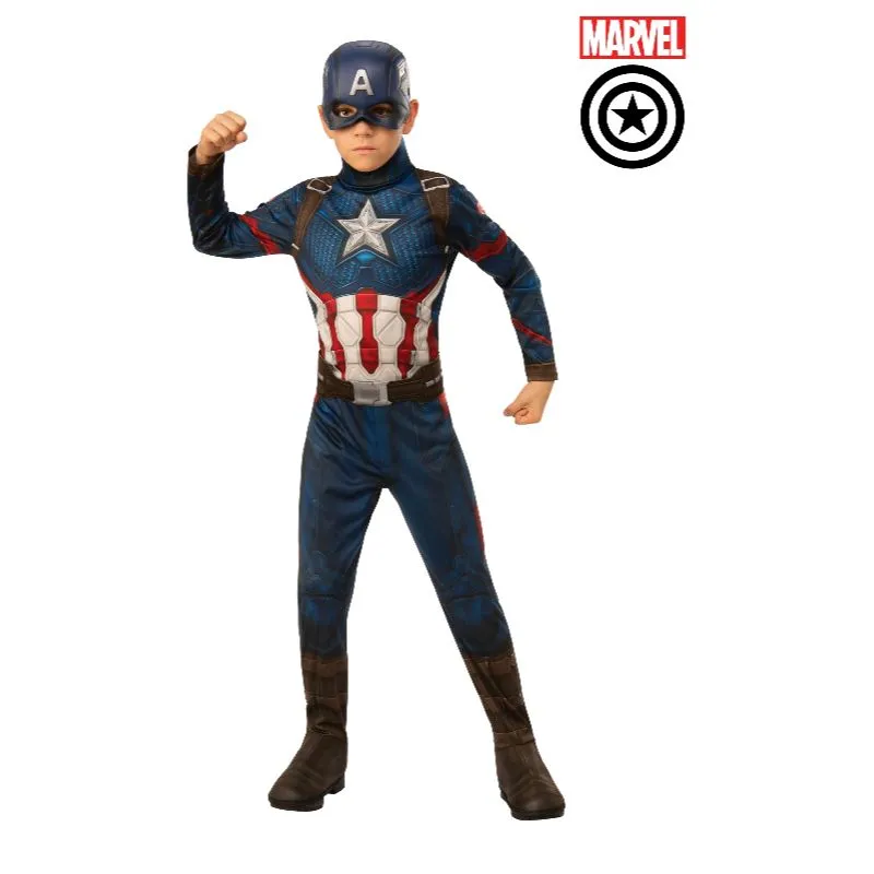 Boys Captain America Classic Costume - Size 3-5 Years