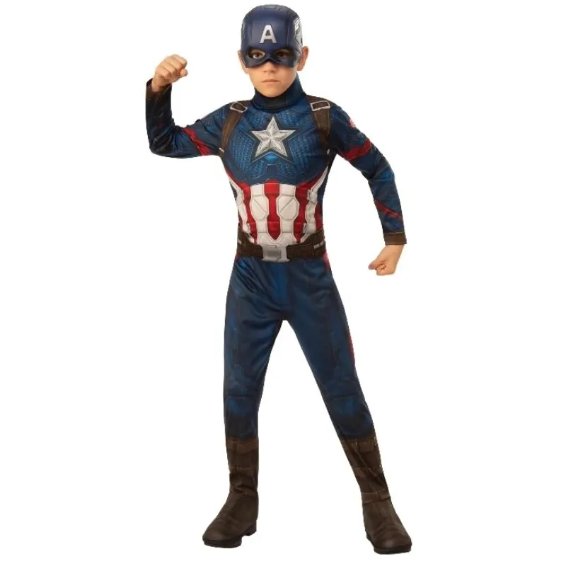 Boys Captain America Classic Costume - Size 6-8 Years