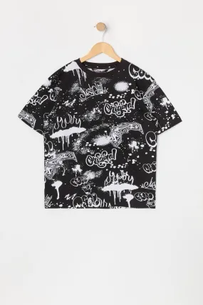 Boys Graffiti Print T-Shirt