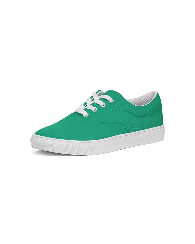 Bright Cool Green Men's Canvas Sneakers | Men's | Bright Pure Cool Green | C100M0Y75K0