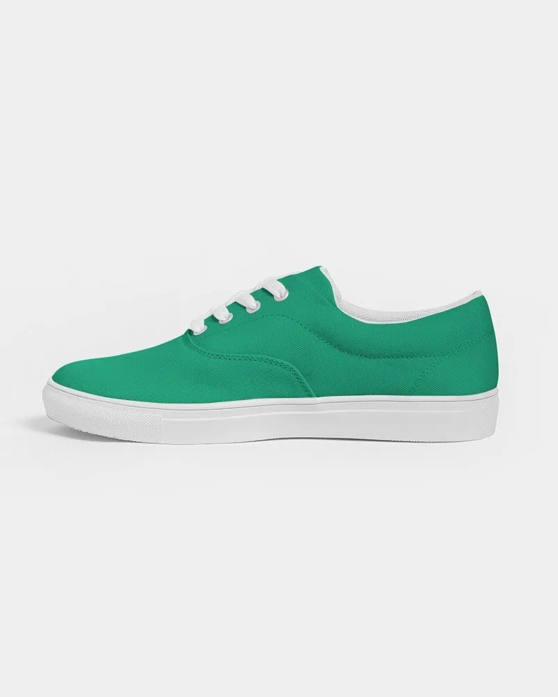 Bright Cool Green Men's Canvas Sneakers | Men's | Bright Pure Cool Green | C100M0Y75K0