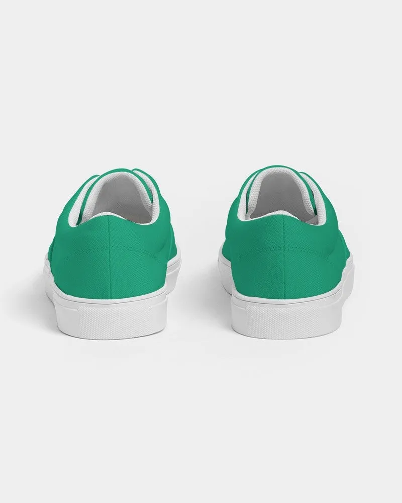 Bright Cool Green Men's Canvas Sneakers | Men's | Bright Pure Cool Green | C100M0Y75K0