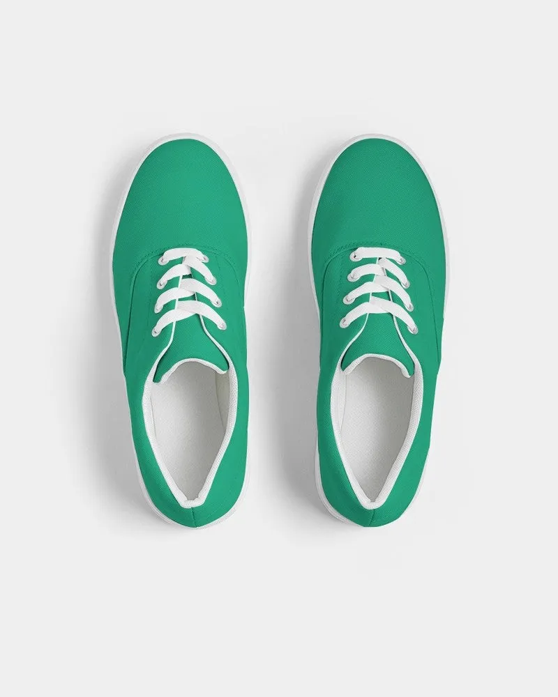 Bright Cool Green Men's Canvas Sneakers | Men's | Bright Pure Cool Green | C100M0Y75K0