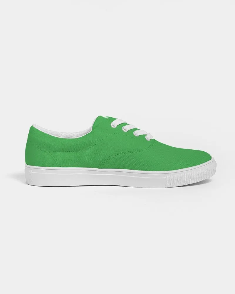 Bright Green Women's Canvas Sneakers | Women's | Bright Pure Green | C75M0Y100K0