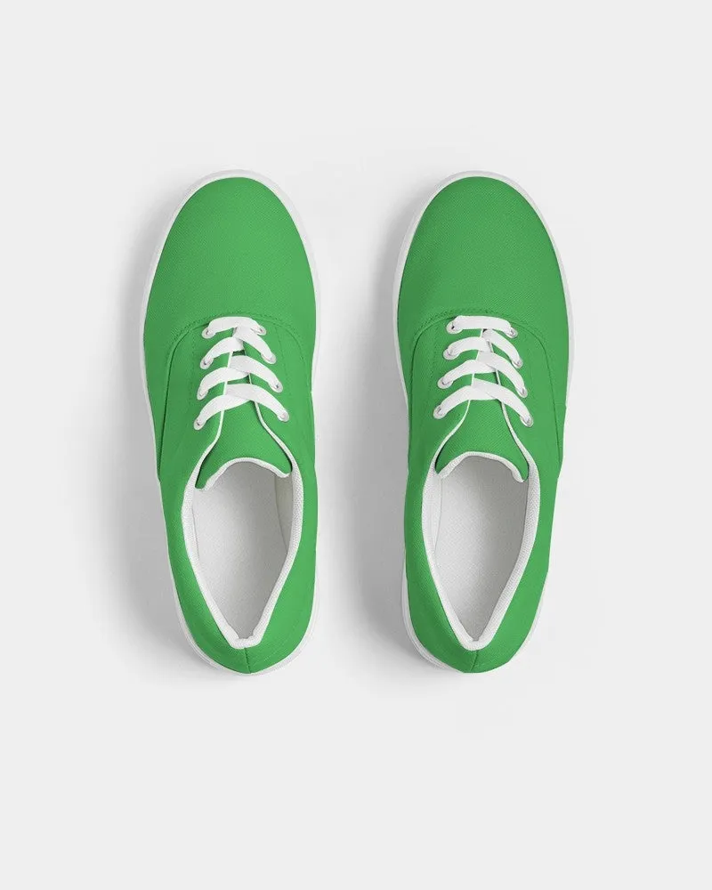 Bright Green Women's Canvas Sneakers | Women's | Bright Pure Green | C75M0Y100K0