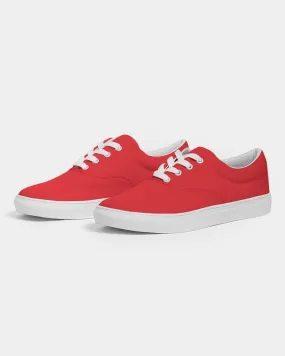 Bright Red Men's Canvas Sneakers | Men's | Bright Pure Red | C0M100Y100K0