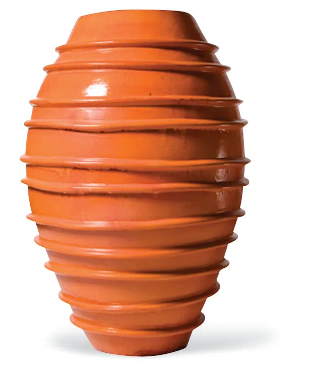 Ceramic Helter Skelter Vase in Various Colors by BD Outdoor