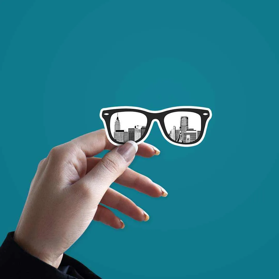 City Glasses sticker