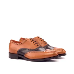 Cognac & Dark Brown Painted Calf Brogue