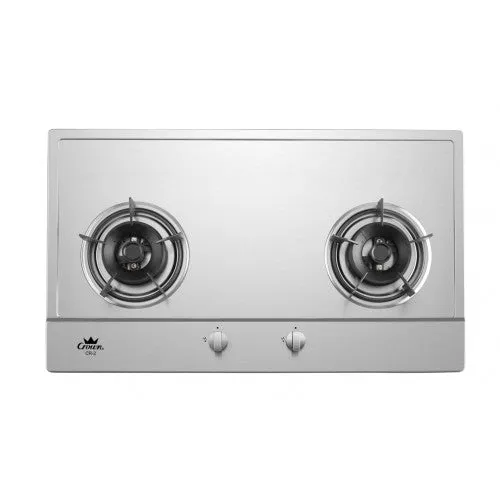 Crown CR-222 / CR-2 STAINLESS STEEL BUILT-IN GAS Stove Hob