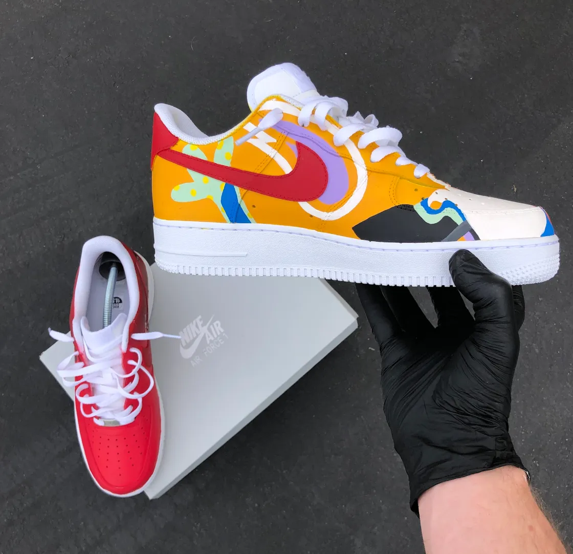 Custom Hand Painted Mac Miller Air Force 1's - Limited Number