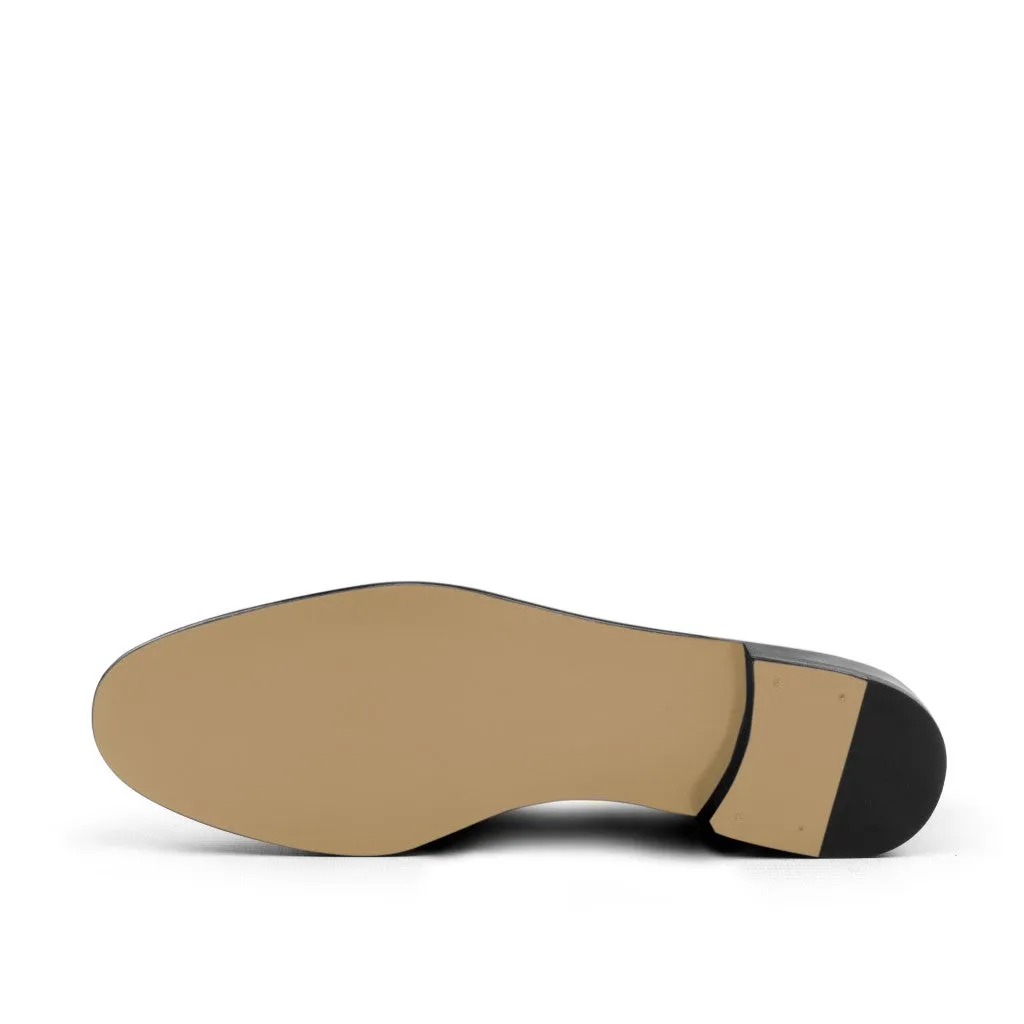 DapperFam Enzo in Brown / Beige Men's Suede & Grossgrain Slipper