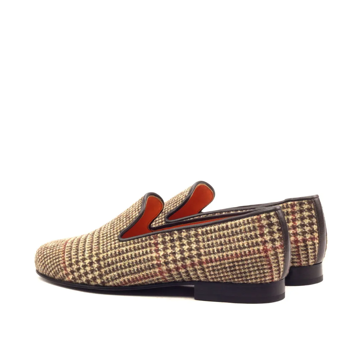 DapperFam Enzo in Brown / Tweed Men's Sartorial Slipper