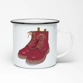 EIGHT HOLE DOC MARTENS ENAMEL MUG