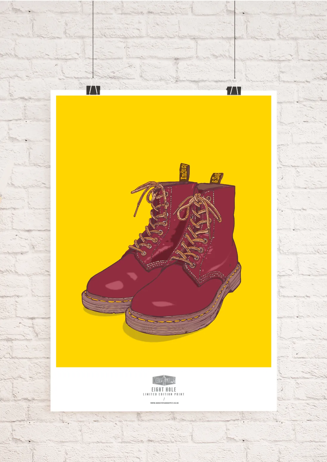 EIGHT HOLE DOC MARTENS WALL ART PRINT