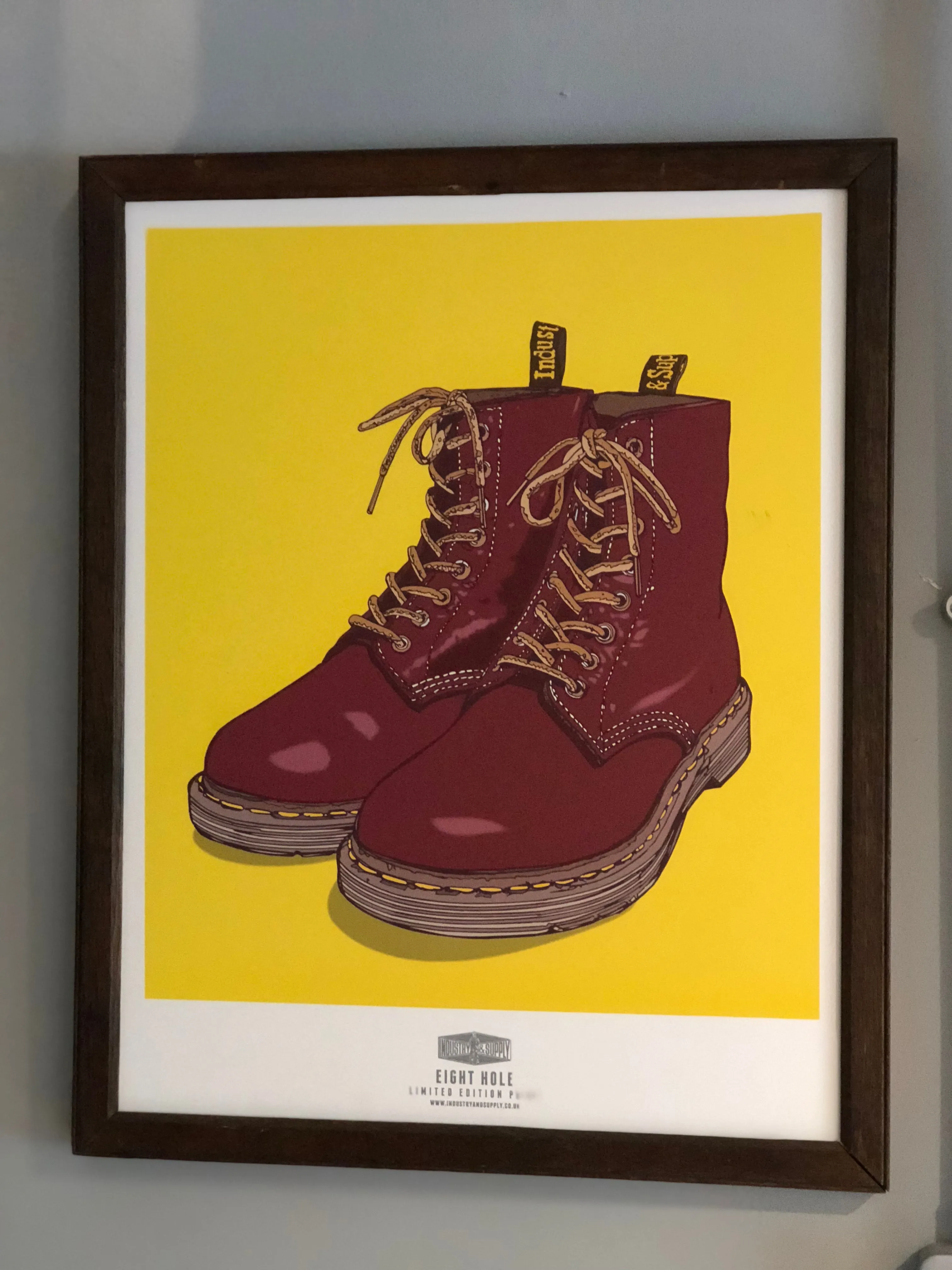 EIGHT HOLE DOC MARTENS WALL ART PRINT